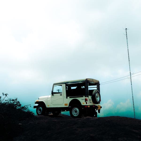 Sunrise view from a 4x4 jeep tour over Mount Batur